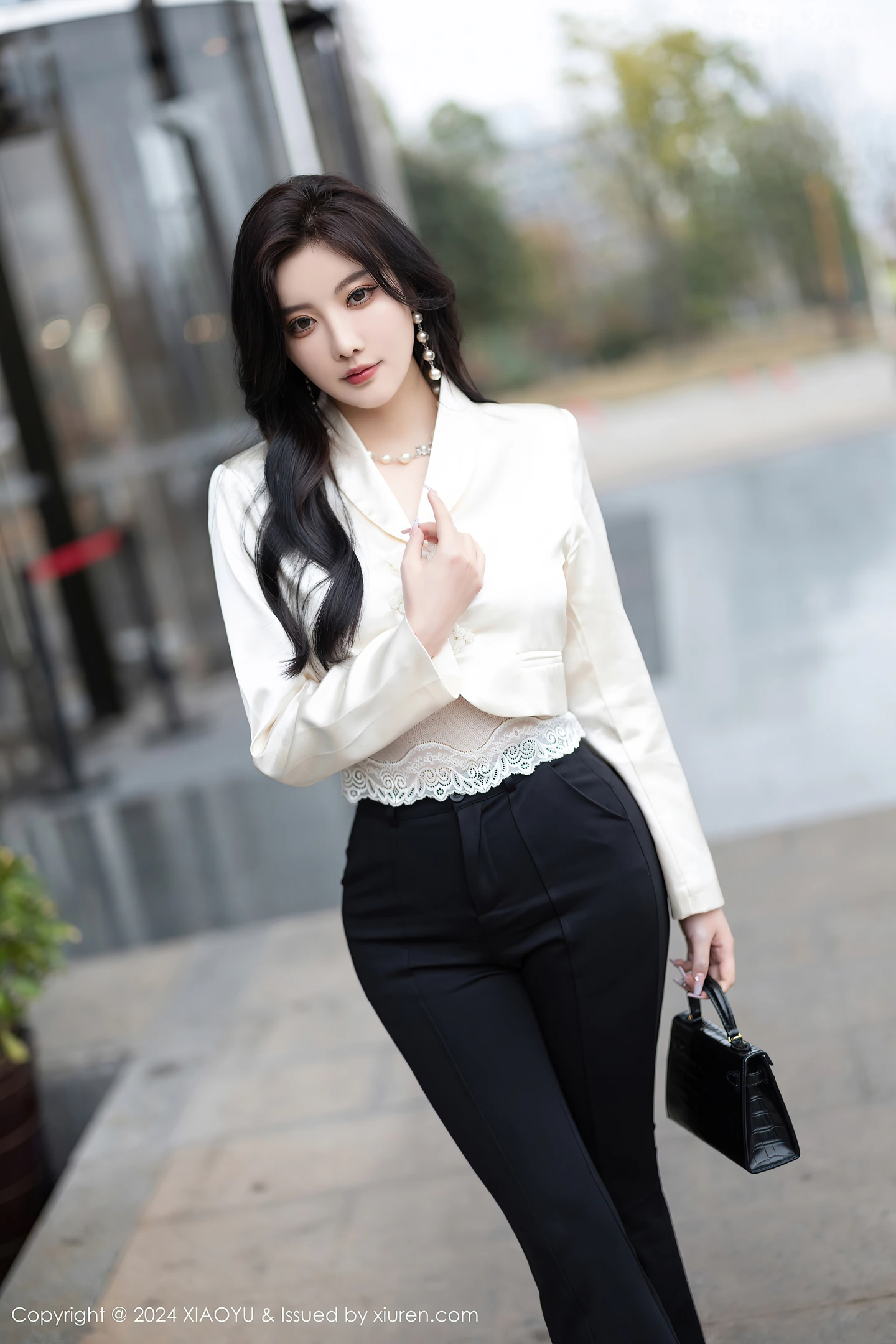 图片[4]-[XiaoYu画语界]Vol.1233 女神杨晨晨Yome性感白色蕾丝内衣+黑色情趣内衣完美诱惑写真80P-秀人网官方网站